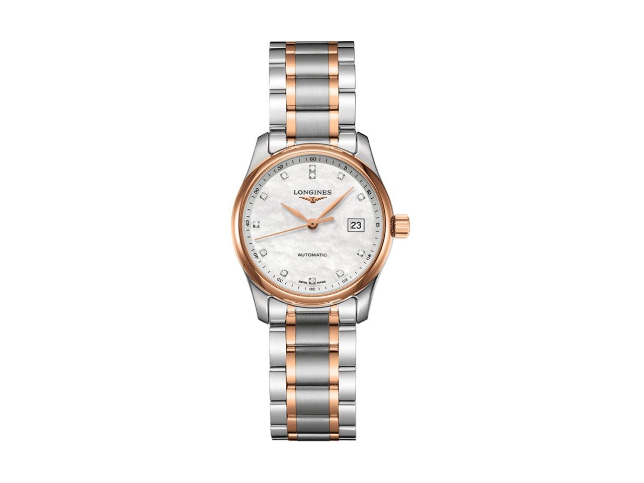 Longines Master Collection Automatik 29 mm Roségold bicolor Perlmutt