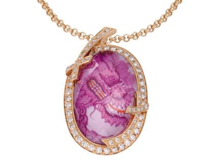 Meissen Mystery Anhänger Schwerter Roségold – Anhänger Anhänger mit Besatz aus 750 Rotgold.