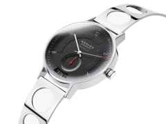 Nomos Glashütte Autobahn neomatik Automatik 41 mm Datum Director's Cut Limited Edition A9 – Herrenuhren Uhr mit Datum aus Edelstahl. Das Gehäuse ist rund und silber. Das Edelstahlarmband ist silber. Das Zifferblatt ist arabisch Index und schwarz. – Ansicht 3