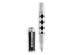 Montblanc Great Characters Homage to Queen Limited Edition 1975  Füllfederhalter Harlekin – Schreibgeräte Füllfederhalter aus 750 Gelbgold, Edellack und und . – Ansicht 4