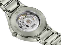 Rado True Round Automatic Open Heart Keramik 40mm graues Zifferblatt graues Keramikband – Herrenuhren Uhr ohne Datum aus Keramik und Titan. Das Gehäuse ist rund und grau. Das Keramikarmband ist grau. Das Zifferblatt ist ein Index in grau. – Ansicht 4