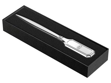 El Casco Brieföffner aus Messing verchromt – Büroaccessoires Sonstige Accessoires in silber und aus Messing. – Ansicht 3