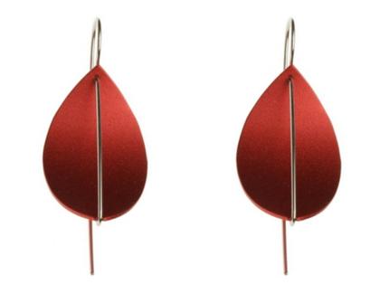 Apero Segel rot – Ohrschmuck Ohrhänger aus Aluminium, Edelstahl und und .