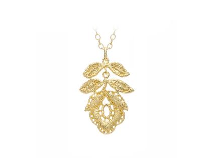 Brigitte Adolph Jewellery Design Wild Rose Anhänger Silber vergoldet – Anhänger Anhänger ohne Besatz in gelbgold und aus 925 Silber vergoldet.