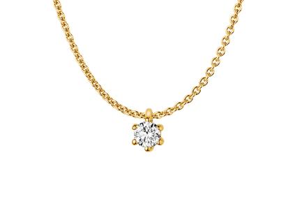 Halsschmuck Kette mit Anhänger aus 585 Gelbgold.