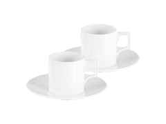 Meissen Espresso-Set Espresso dell'Arte weiß Form Berlin – Porzellanwaren Tafelporzellan in weiß und aus Porzellan.