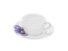 Meissen Giant Bloom Kaffeetasse "Stiefmütterchen" – Porzellanwaren Tafelporzellan in weiß und aus Porzellan.