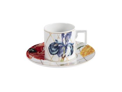 Meissen Espressotassen-Set Lindt x Meissen "Sweet Exotics" – Porzellanwaren Tafelporzellan in weiß und aus Porzellan. – Ansicht 2