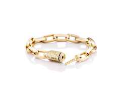 Capolavoro Love Lock 01 Armband Gelbgold 17cm mit Brillanten 0,323ct   – Armschmuck Armband aus 750 Gelbgold. – Ansicht 2
