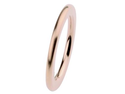 Ernstes Design R259V Ring – Ringe Trauring aus Edelstahl und und vergoldet.