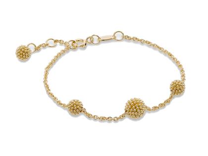 Pesavento Pixel Armband Silber gelbvergoldet – Armschmuck Armband aus 750 Gelbgold, 925 Silber und und .