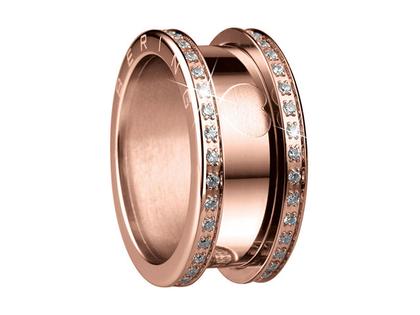 Bering Arctic Symphony Außenring breit Zirkonia beidseitig Edelstahl IP Rosé – Ringe Ring mit Besatz aus Edelstahl, IP beschichtet und und .