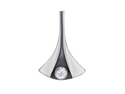 Nordform Design 09 Anhänger mit Bergkristall – Anhänger Anhänger mit Besatz aus 925 Silber.