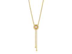 Jörg Heinz Swing Boho Y-Collier XL Gelbgold 80cm mit Brillanten 1,44ct – Halsschmuck Collier in gelbgold und aus 750 Gelbgold.