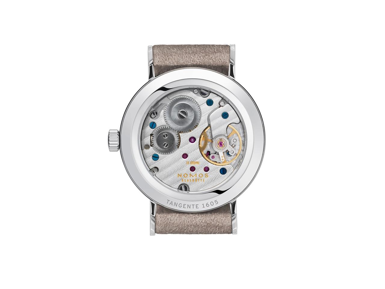 Nomos Tangente 33 champagner Handaufzug Glasboden kaufen