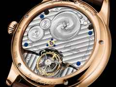 Glashütte Original Senator Alfred Helwig Tourbillon 1920 Handaufzug Roségold 40mm massivgoldenes Zifferblatt braunes Lederband Limitierte Edition – Herrenuhren Uhr ohne Datum aus 750 Rotgold. Das Gehäuse ist rund und roségold. Das Lederarmband Kroko / Alligator ist braun. Das Zifferblatt ist ein Index in weiß. – Ansicht 2