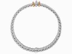 Fope Panorama Armband  mit 3 Ronden  Weißgold mit Brillanten – Armschmuck Armband aus 750 Weißgold. – Ansicht 2