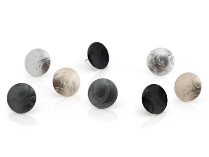 Step by Step Ohrstecker Aluminium schwarz – Ohrschmuck Ohrstecker aus Aluminium, Edelstahl und und .