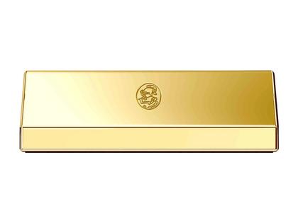 El Casco Visitenkartenhalter aus Messing vergoldet – Büroaccessoires Kartenständer in gelbgold und aus Messing und vergoldet. – Ansicht 2