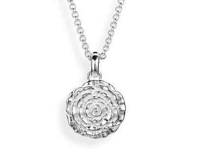Drachenfels Design Rosenregen Anhänger Medaillon Silber – Anhänger Medaillon aus 925 Silber.
