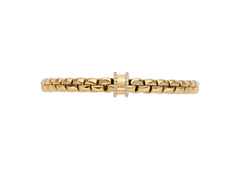 Fope Eka Flex'It Armband  mittel Gelbgold 1 Ronde mit Brillanten 0,21ct M flexibel – Armschmuck Armband aus 750 Gelbgold. – Ansicht 4