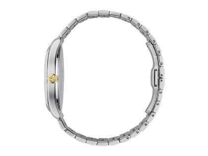 Gucci G-Timeless Quarz Edelstahl 38mm silbernes Zifferblatt 