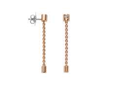 Fope Aria Ohrstecker Roségold mit Brillanten 0,090ct – Ohrschmuck Ohrstecker aus 750 Rotgold, 750 Weißgold und und .