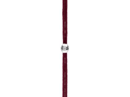 Schaffrath Colortaire Armband Weißgold mit Brillant 0,015 Dark Burgundy – Armschmuck Armband in rot und aus 750 Weißgold.