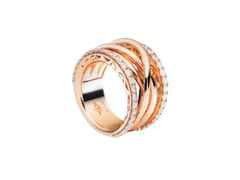 Capolavoro Magnifico Ring breit Roségold mit Brillanten – Ringe Ring mit Besatz aus 750 Rotgold.