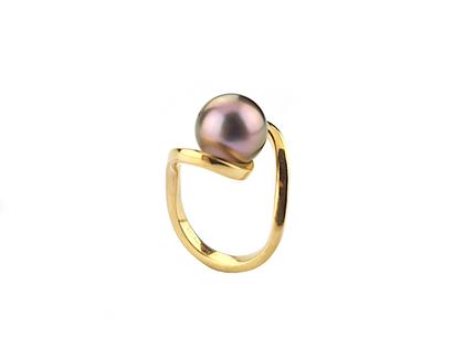 Schoeffel Calypso Ring Rotgold mit Tahitiperle – Ringe Ring mit Besatz aus 750 Rotgold.