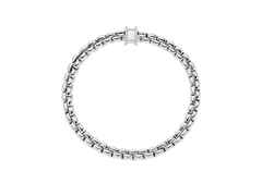 Fope Eka Flex'It Armband   schmal Weißgold 1 Ronde mit Brillanten 0,17ct M flexibel – Armschmuck Armband aus 750 Weißgold. – Ansicht 3