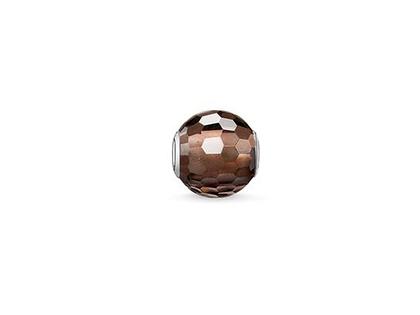 Thomas Sabo Karma K0082 Bead Rauchquarz – Anhänger Anhänger mit Besatz aus 925 Silber.
