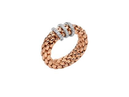 Fope Vendôme Flex'It Ring Roségold und Weißgold mit Brillanten – Ringe Ring mit Besatz aus 750 Rotgold, 750 Weißgold und und .