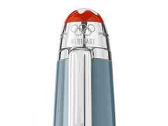Montblanc Meisterstück X Olympic Heritage Chamonix 1924 Classique Kugelschreiber Edelharz platinumbeschichtet – Schreibgeräte Kugelschreiber in grau und aus Edelharz, Metall und platiniert. – Ansicht 3