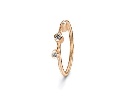 Niessing Artist  Ring mit 3 Brillanten Classic Red – Ringe Ring mit Besatz aus 750 Rotgold.