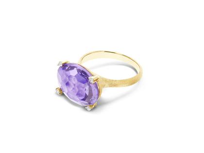 Nanis Ipanema Ring Gelbgold Amethyst – Ringe Ring mit Besatz aus 750 Gelbgold. – Ansicht 3