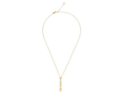 Nanis Dancing in the Rain Elite Collier Gelb- und Weißgold 0,04 ct – Halsschmuck Collier aus 750 Gelbgold, 750 Weißgold und und . – Ansicht 2