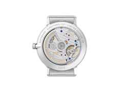 Nomos Glashütte Autobahn neomatik Automatik 41 mm Datum Director's Cut Limited Edition A9 – Herrenuhren Uhr mit Datum aus Edelstahl. Das Gehäuse ist rund und silber. Das Edelstahlarmband ist silber. Das Zifferblatt ist arabisch Index und schwarz. – Ansicht 5