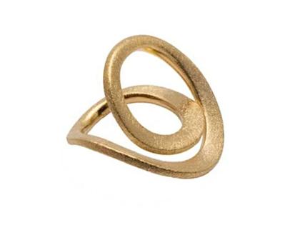 Heiring Galaxy Ring Silber vergoldet – Ringe Ring in gelbgold und aus 925 Silber und PVD beschichtet.