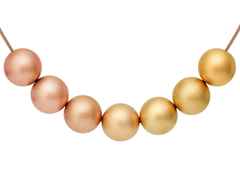 Niessing Anhängerset 6 Kugeln Solaris-Reihe – Anhänger Anhänger ohne Besatz aus 750 Gelbgold, 750 Rotgold und und .