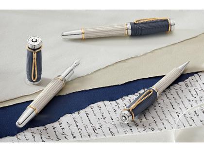 Montblanc Writers Edition                    2024: Jane Austen Limited Edition Kugelschreiber – Schreibgeräte Kugelschreiber in beige und aus Edelharz, Metall, platiniert und vergoldet. – Ansicht 3