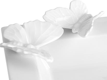 Meissen Vide-Poche  groß Butterfly Collection "Giant Bloom" – Porzellanwaren Porzellandekoration in weiß und aus Porzellan. – Ansicht 3