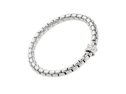 Fope Eka Flex'It  Armband  mittel Weißgold 1 Ronde mit Brillant 0,02ct M flexibel – Armschmuck Armband aus 750 Weißgold. – Ansicht 2