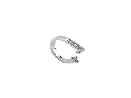 Jörg Heinz Ring aus Weißgold mit Wechselschließenfunktion und Brillanten 0,170ct – Ringe Ring mit Besatz in silber und aus 750 Weißgold. – Ansicht 3