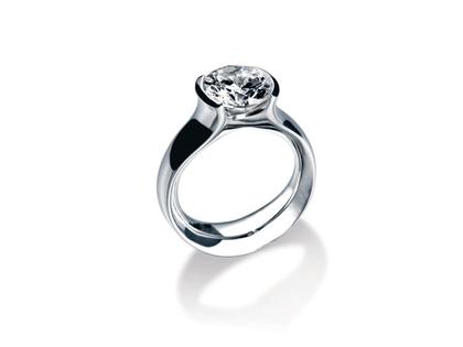 Schaffrath Classic Damenring Weißgold mit Brillant 1,30 Sonderedition 130 Jahre Juwelier Roller – Ringe Ring mit Besatz aus 750 Weißgold.