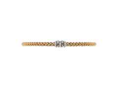 Fope Prima Armband mit  5 Brillanten Gelbgold – Armschmuck Armband aus 750 Gelbgold, 750 Weißgold und und . – Ansicht 3