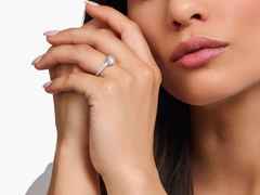 Thomas Sabo Heritage Glam Ring Silber 8mm mit weißen Zirkonia – Ringe Ring mit Besatz in silber und aus 925 Silber. – Ansicht 2