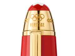Montblanc Meisterstück X Olympic Heritage Paris 1924 LeGrand Rollerball rotes Edelharz vergoldet – Schreibgeräte Rollerball in rot und aus Edelharz, Metall und vergoldet. – Ansicht 4