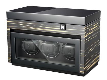Paul Design Gentlemen  3+5 Uhrenbeweger Black Shadow – Uhrenbeweger Uhrenbeweger für mehrere Uhren aus Holz.