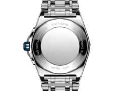 Breitling Super Chronomat Automatic 38 Edelstahl blaues Zifferblatt Metallband – Damenuhren Uhr mit Datum aus Edelstahl und Keramik. Das Gehäuse ist rund und silber. Das Edelstahlarmband ist silber. Das Zifferblatt ist ein Index in blau. – Ansicht 5
